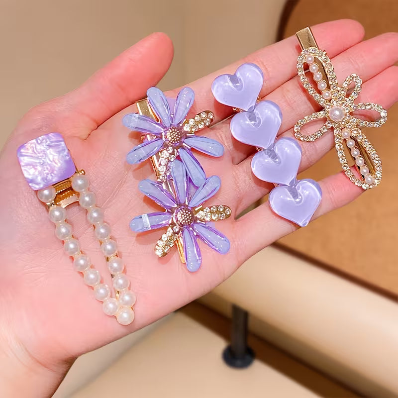 🦋Butterfly & Flower Hair Clips (2 pcs)