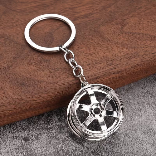 Alloy Wheel Keychain (1 PCS)