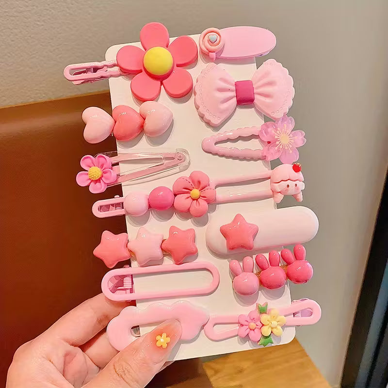 🌸Pink Cute Clips (3 pcs)
