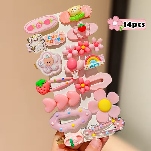 🌸Pink Cute Clips (3 pcs)